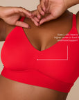 Harper Wilde - Bliss Triangle Bralette - Cherry -