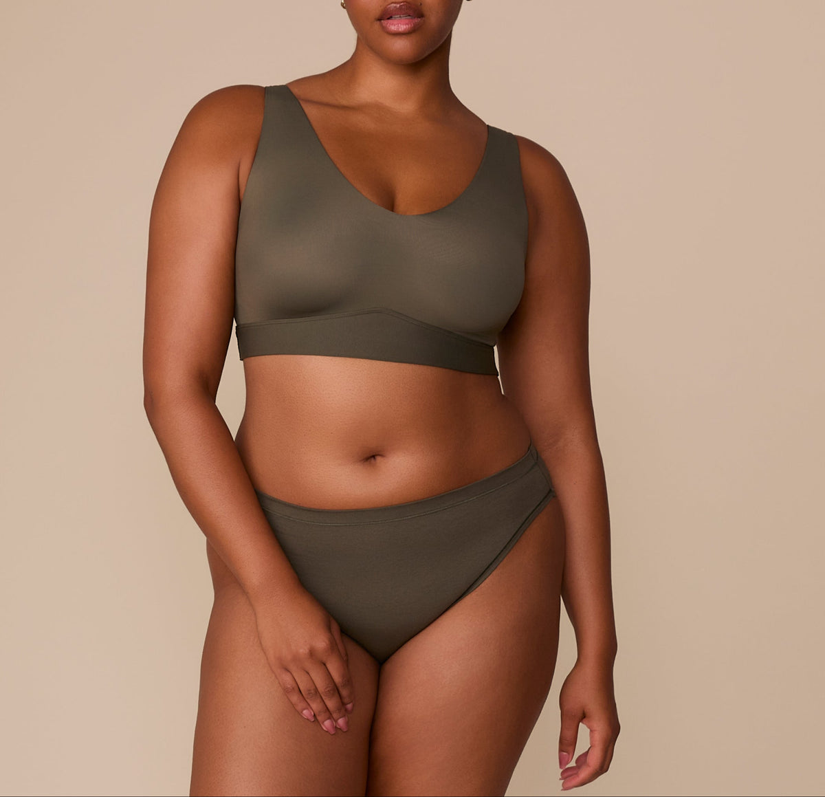 Harper Wilde - Cloud Cotton Bikini - Olive -