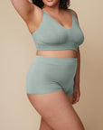 Harper Wilde - Cloud Cotton Highwaist Boyshort - Seaglass -