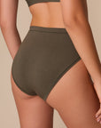 Harper Wilde - Cloud Cotton French Cut Brief - Olive -