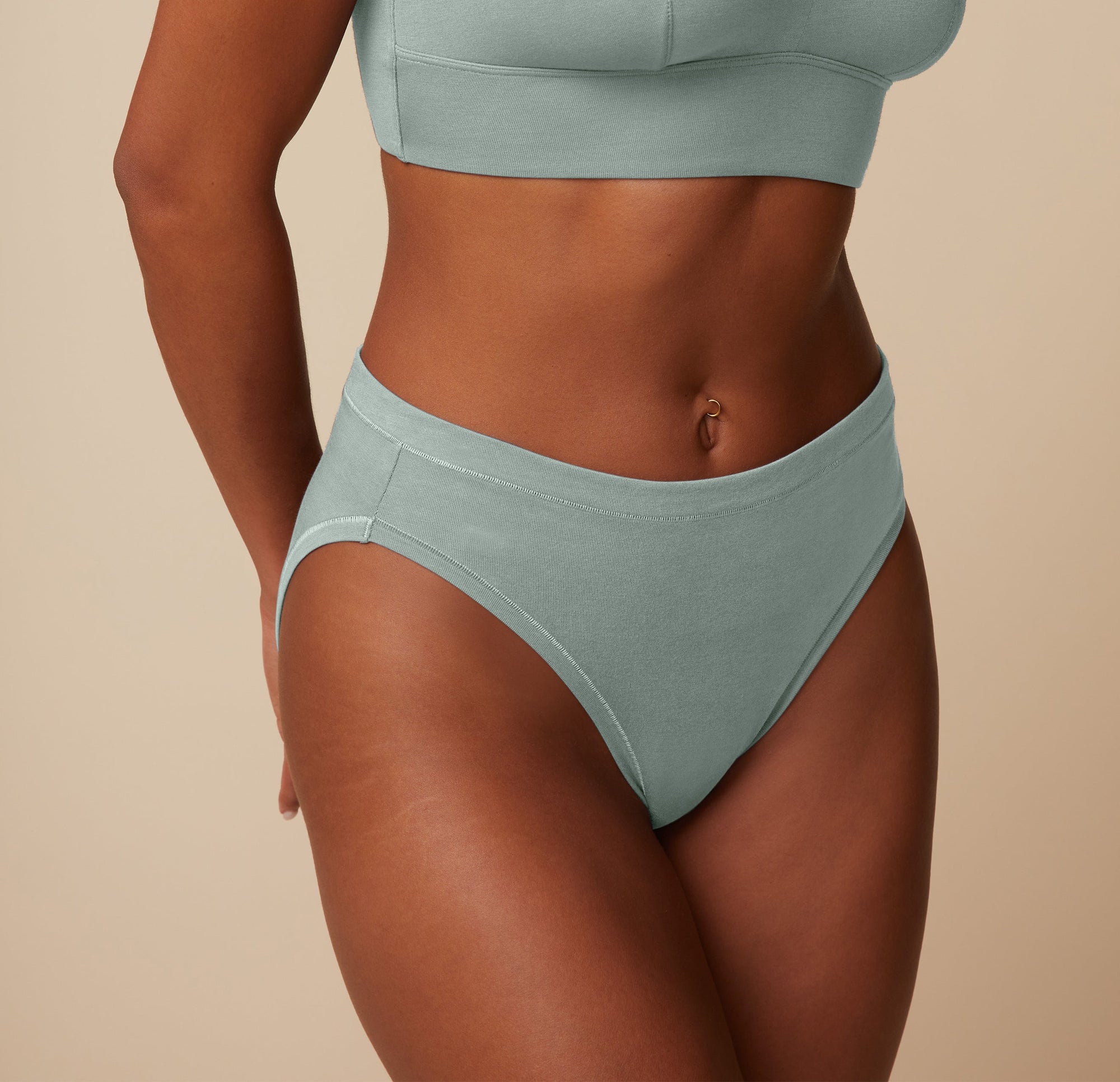 Harper Wilde - Cloud Cotton French Cut Brief Seaglass -