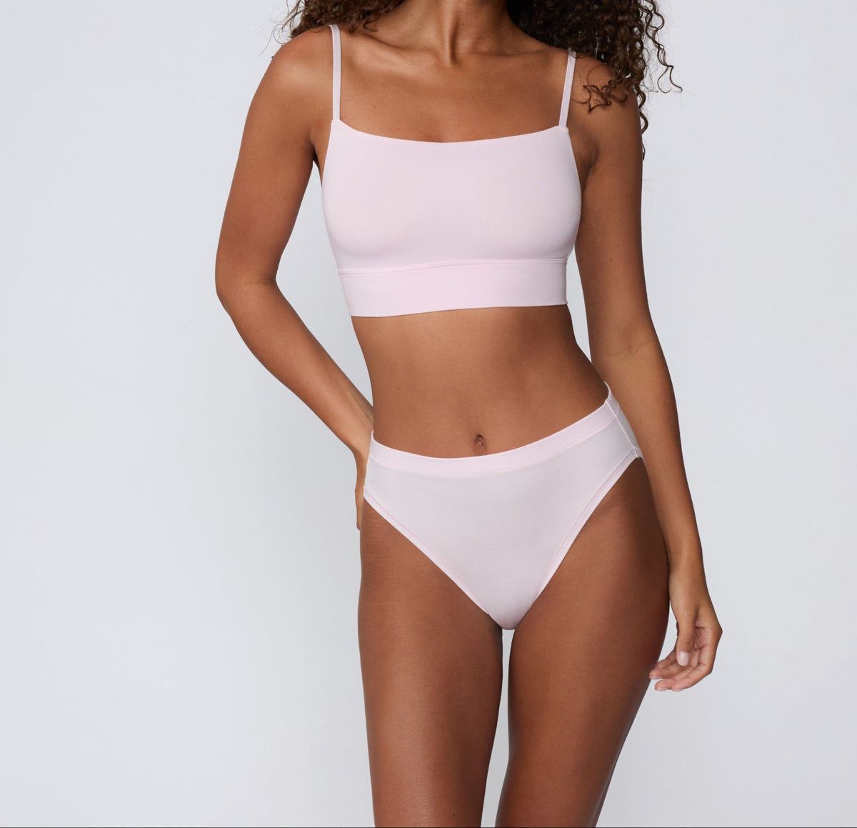 Harper Wilde - Cloud Cotton Thin Strap Bralette - Primrose -