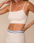 Harper Wilde - Cloud Cotton Thin Strap Bralette - Quartz -