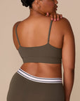 Harper Wilde - Cloud Cotton Triangle Bralette - Olive -