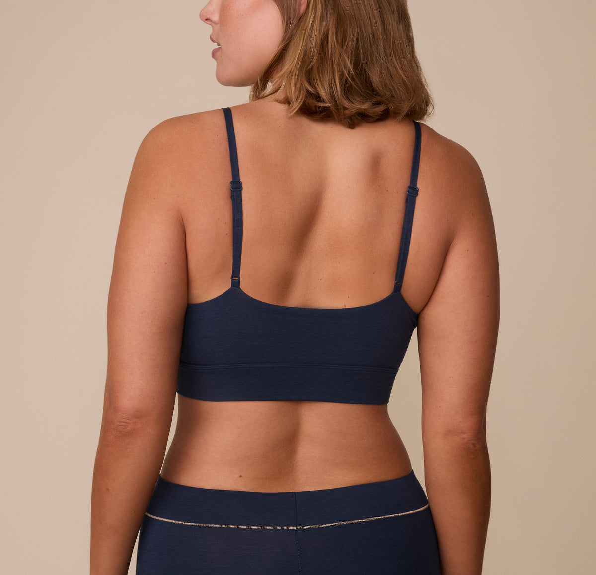 Harper Wilde - Cloud Cotton Triangle Bralette - Midnight -
