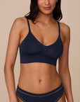 Harper Wilde - Cloud Cotton Triangle Bralette - Midnight -