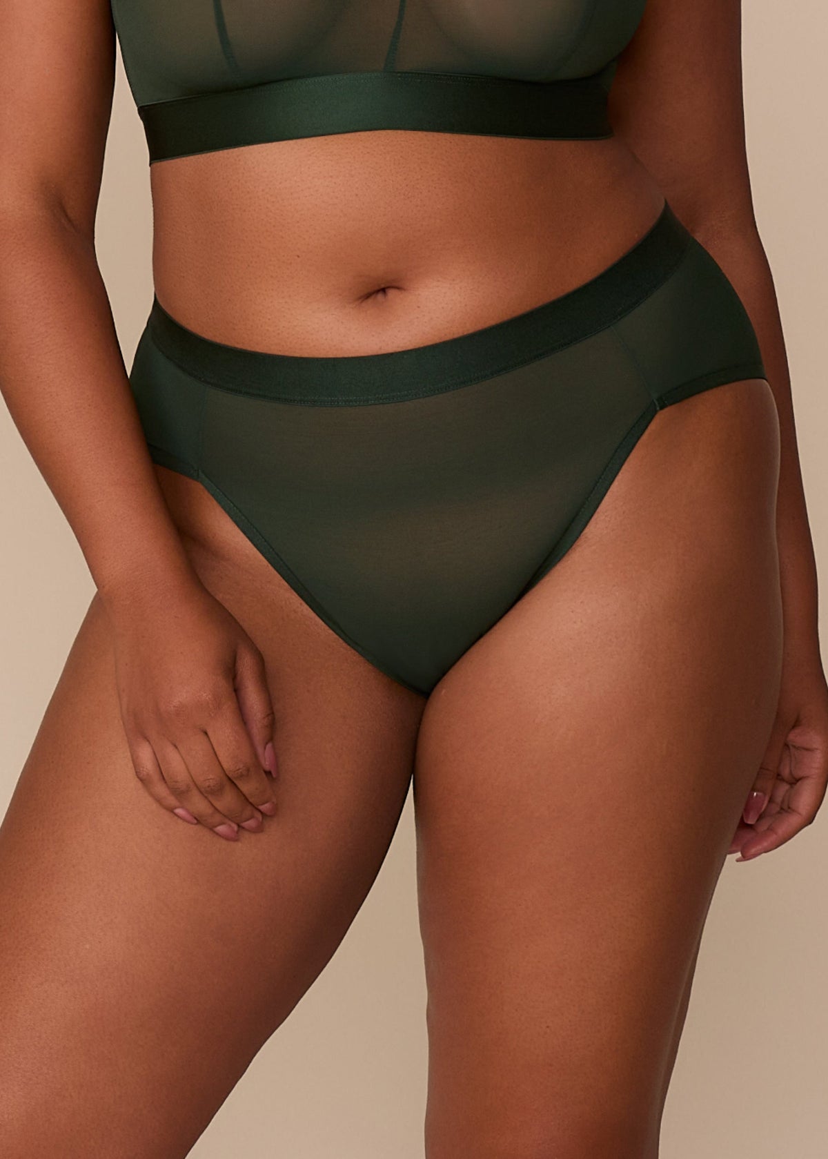 Harper Wilde - ComfortMesh Highwaist Brief - Sequioa -