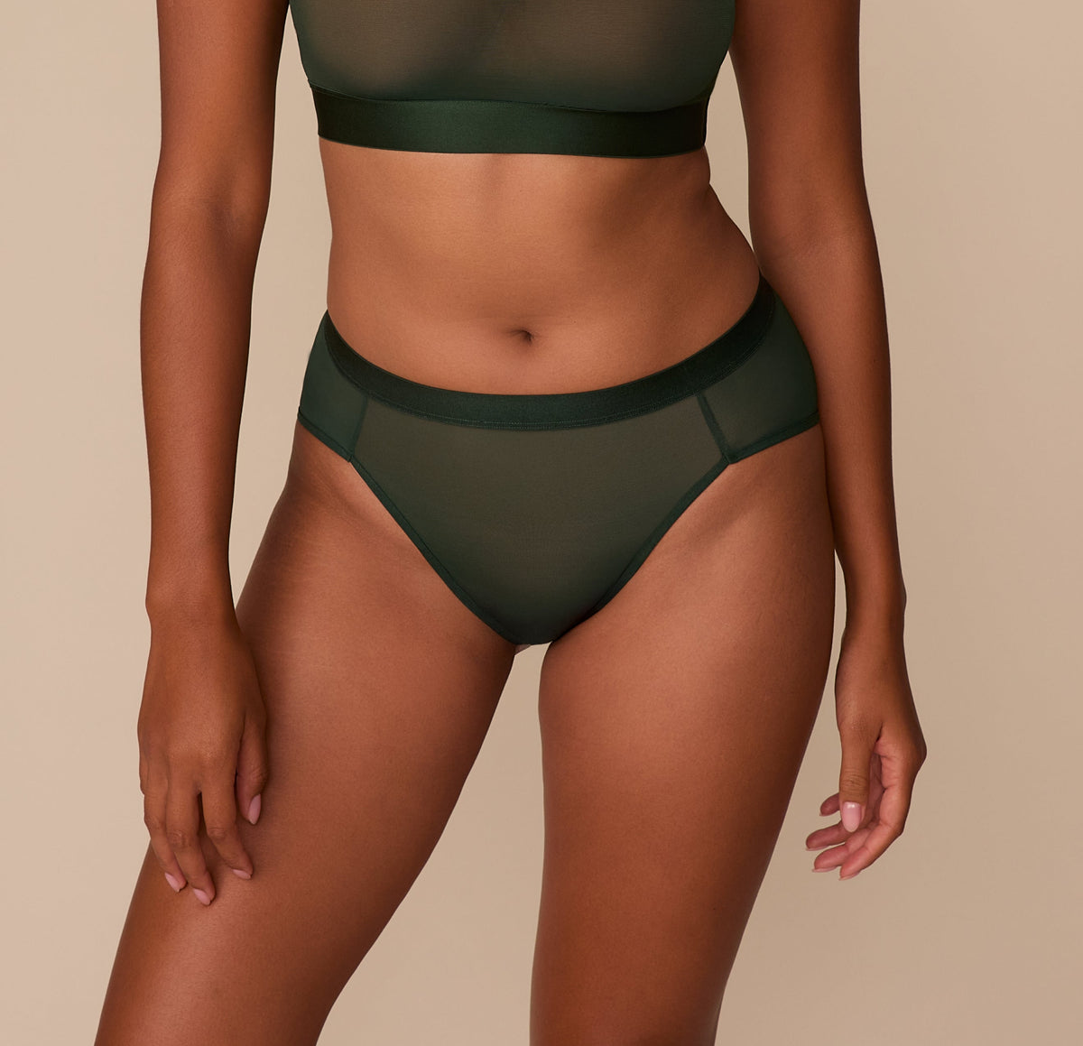 Harper Wilde - ComfortMesh Highwaist Brief - Sequioa -