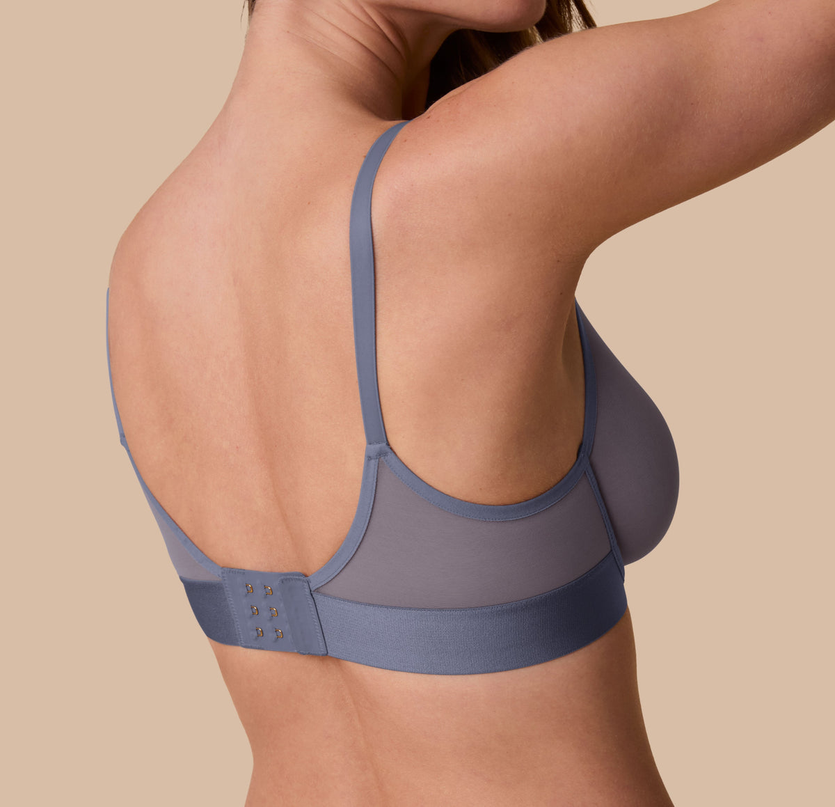 Harper Wilde - ComfortMesh Plunge Bra - Steel -