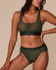Harper Wilde - ComfortMesh Scoop Bralette - Sequoia -