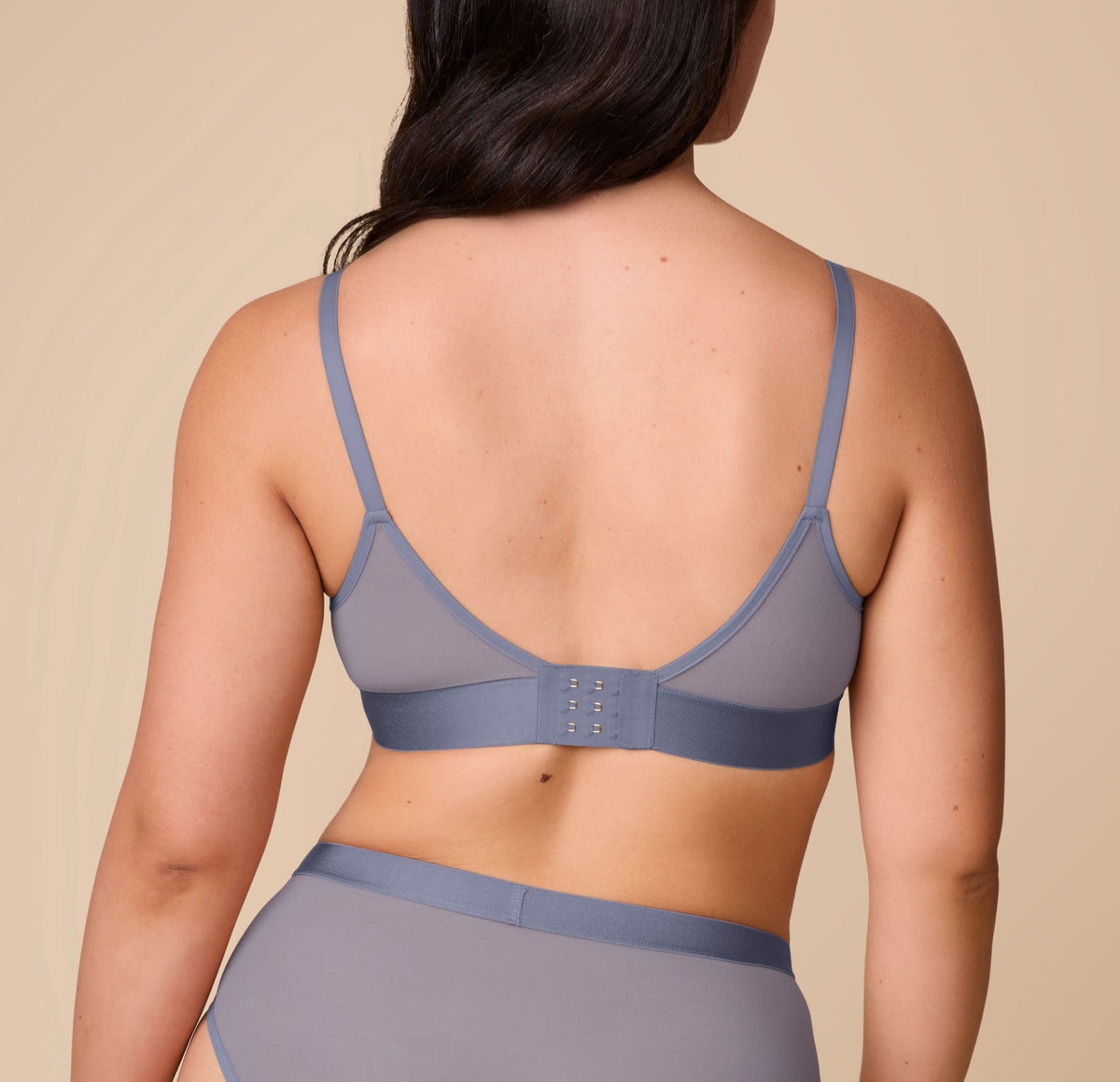 Harper Wilde - ComfortMesh Triangle Bralette - Steel -