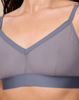 Harper Wilde - ComfortMesh Triangle Bralette - Steel -