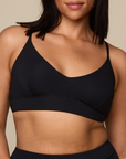 Harper Wilde - Cloud Cotton Triangle Bralette - Black -