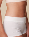 Harper Wilde - Ribbed Seamless Boyshort - White -