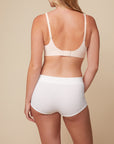 Harper Wilde - Ribbed Seamless Boyshort - White -