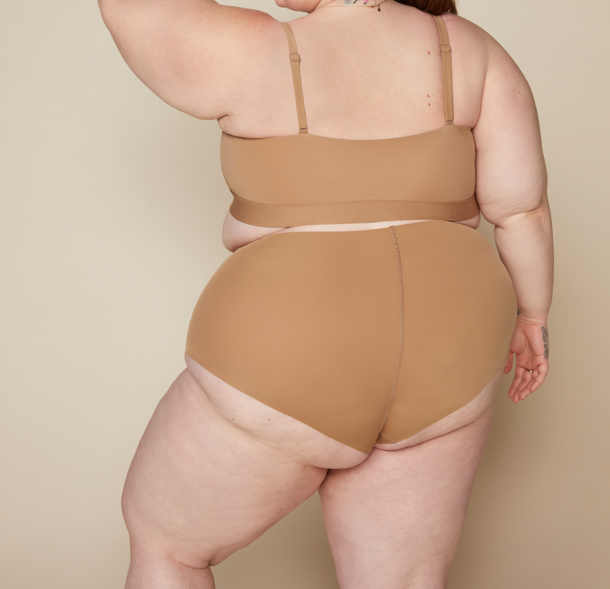 Harper Wilde - No-Show Highwaist Brief - Tan -