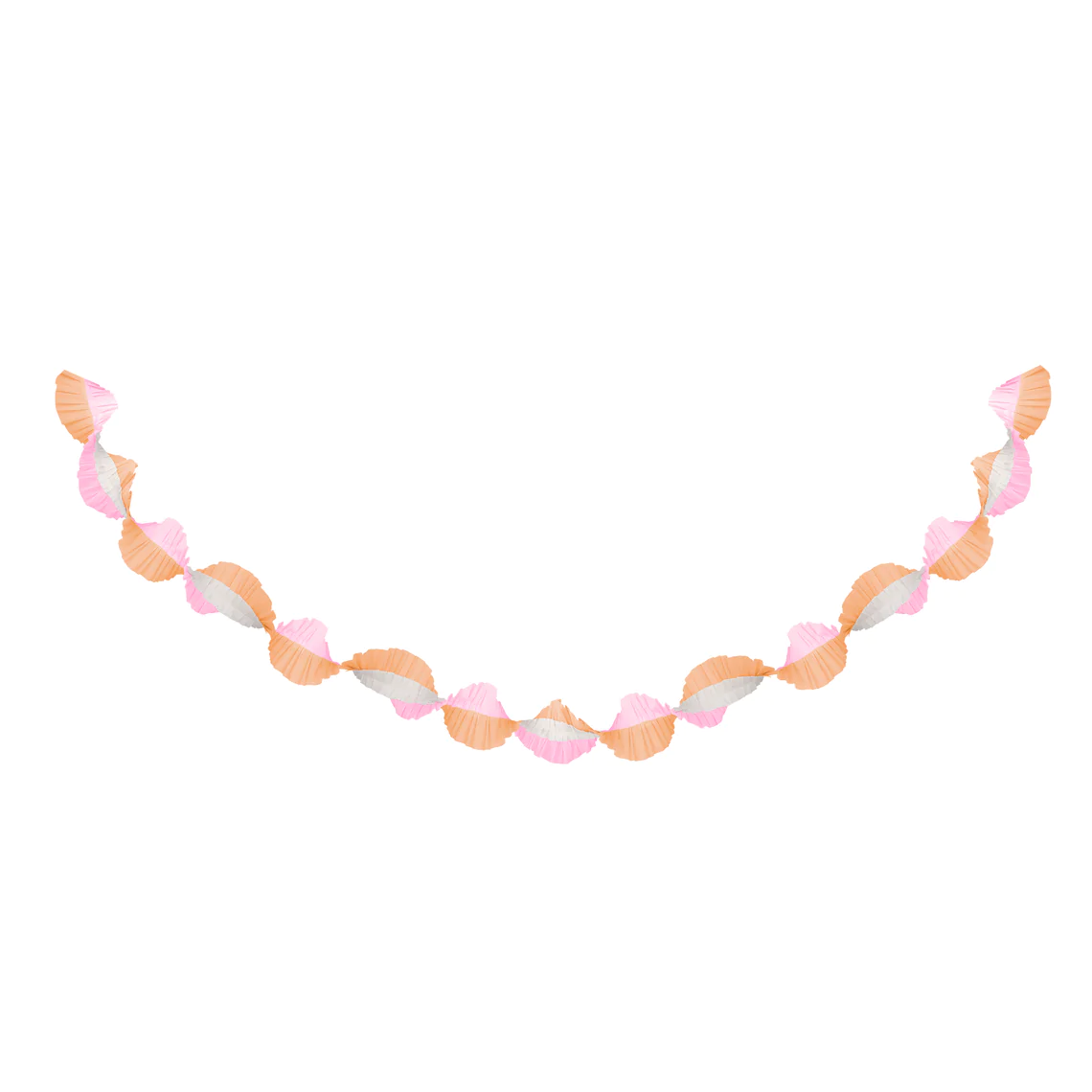 Meri Meri - Peach & Pink Stitched Streamer -