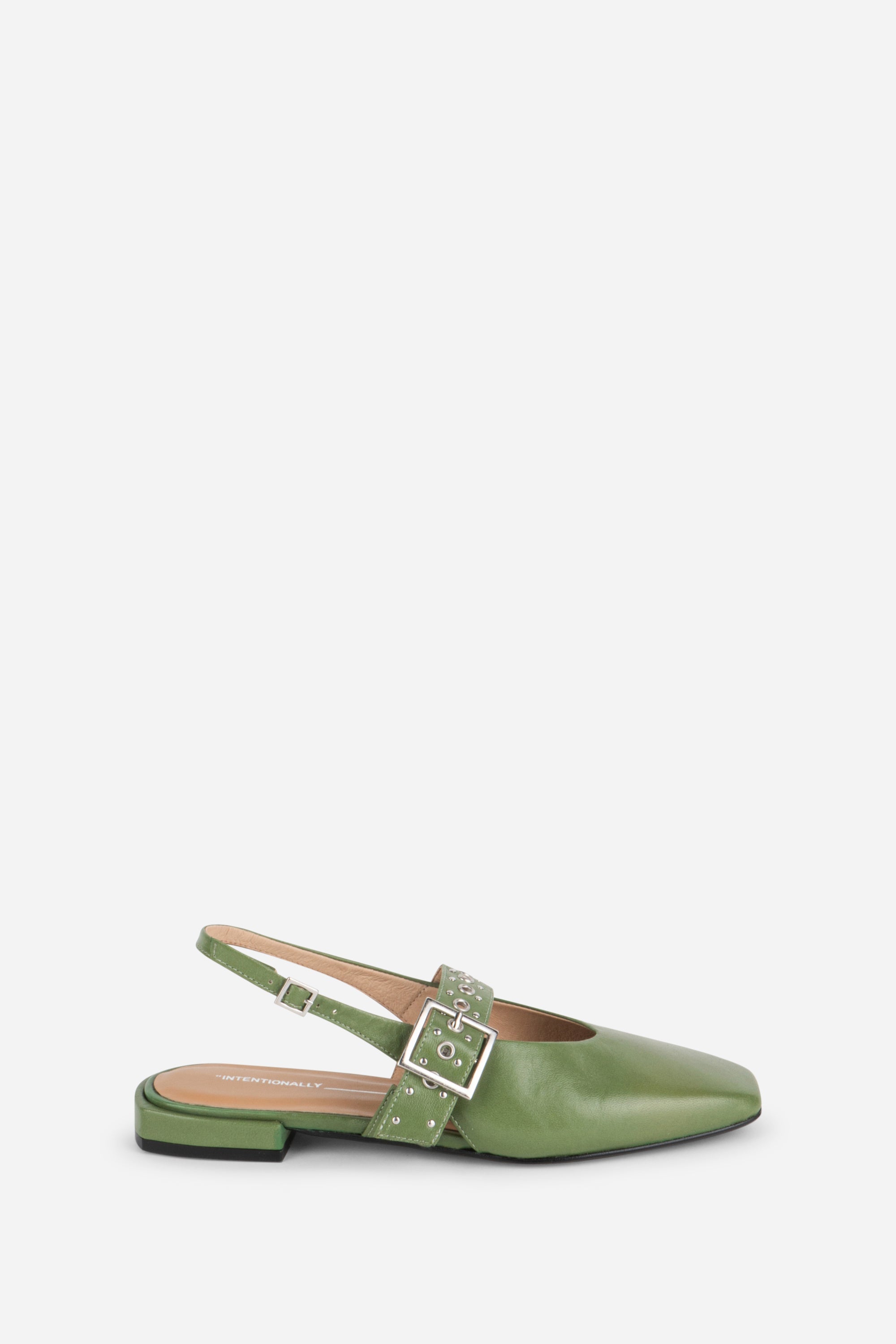 Intentionally Blank - Pearl Slingback Natural Sole Ballet Flat -