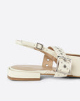 Intentionally Blank - Pearl Slingback Natural Sole Ballet Flat -