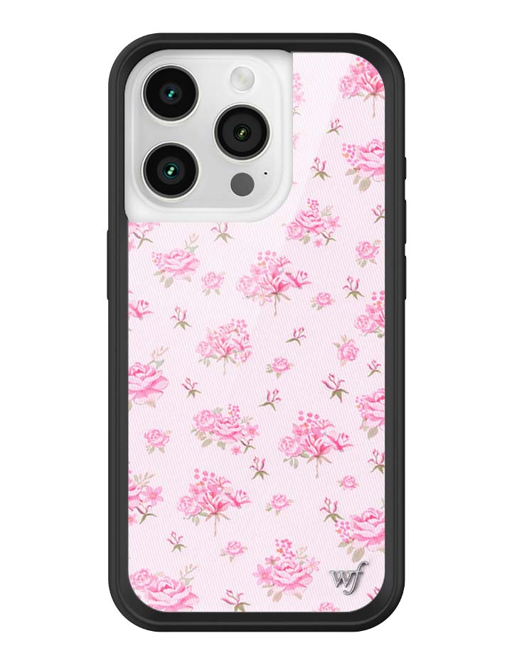 Wildflower iPhone case 15 Pro Forget Me Not Floral Pink Cute