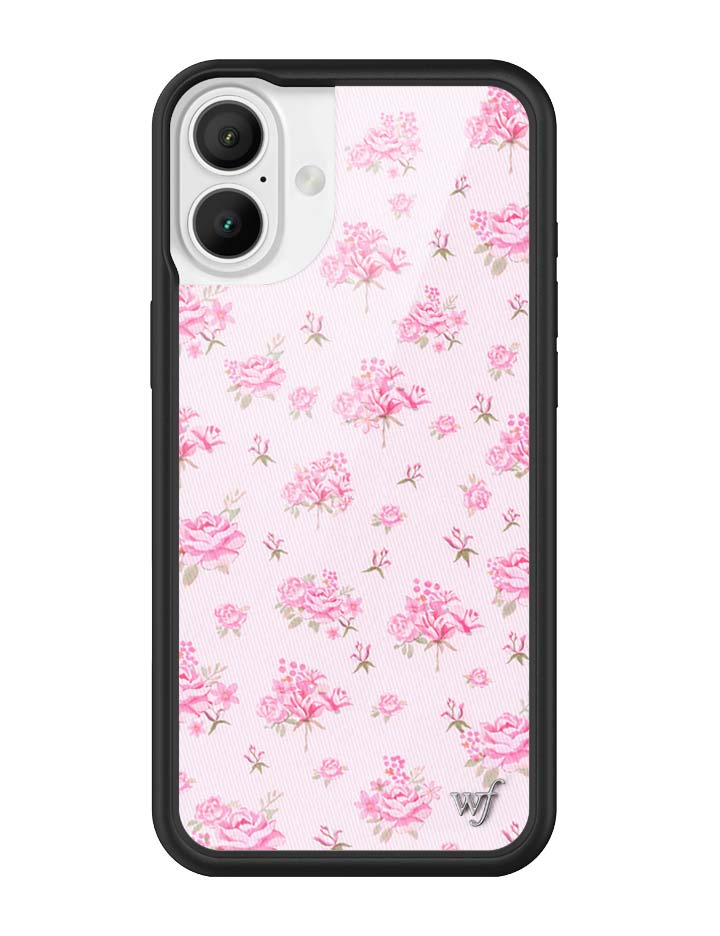 Wildflower iPhone case 16 Plus Forget Me Not Floral Pink Cute