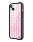Wildflower iPhone case 14 Pink Gingham Hearts Vintage Cute Classic 2