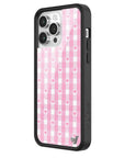 Wildflower iPhone case 14 Pro Max Pink Gingham Hearts Vintage Cute Classic 2