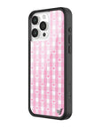 Wildflower iPhone case 15 Pro Max Pink Gingham Hearts Vintage Cute Classic 2