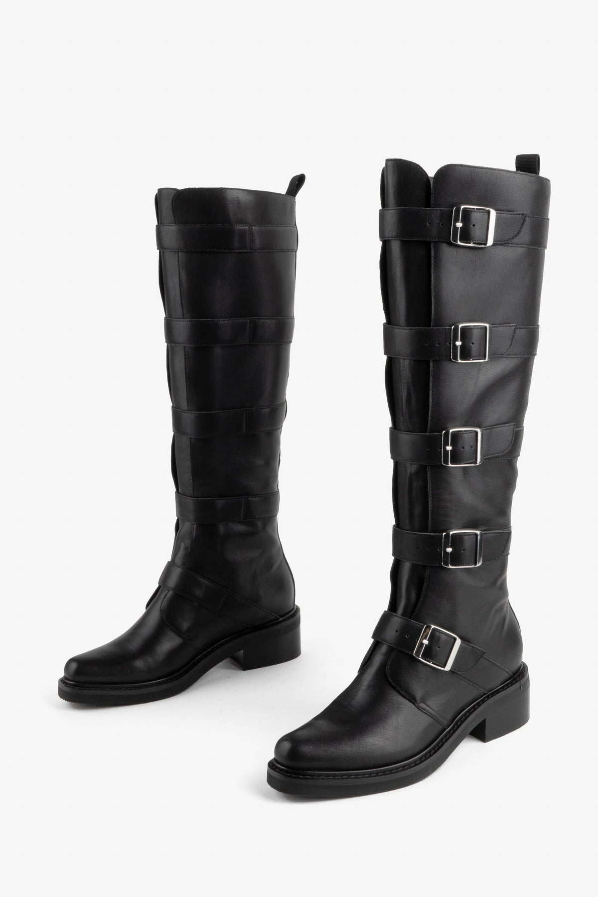 Intentionally Blank - Pile Up Knee High Biker Boot -