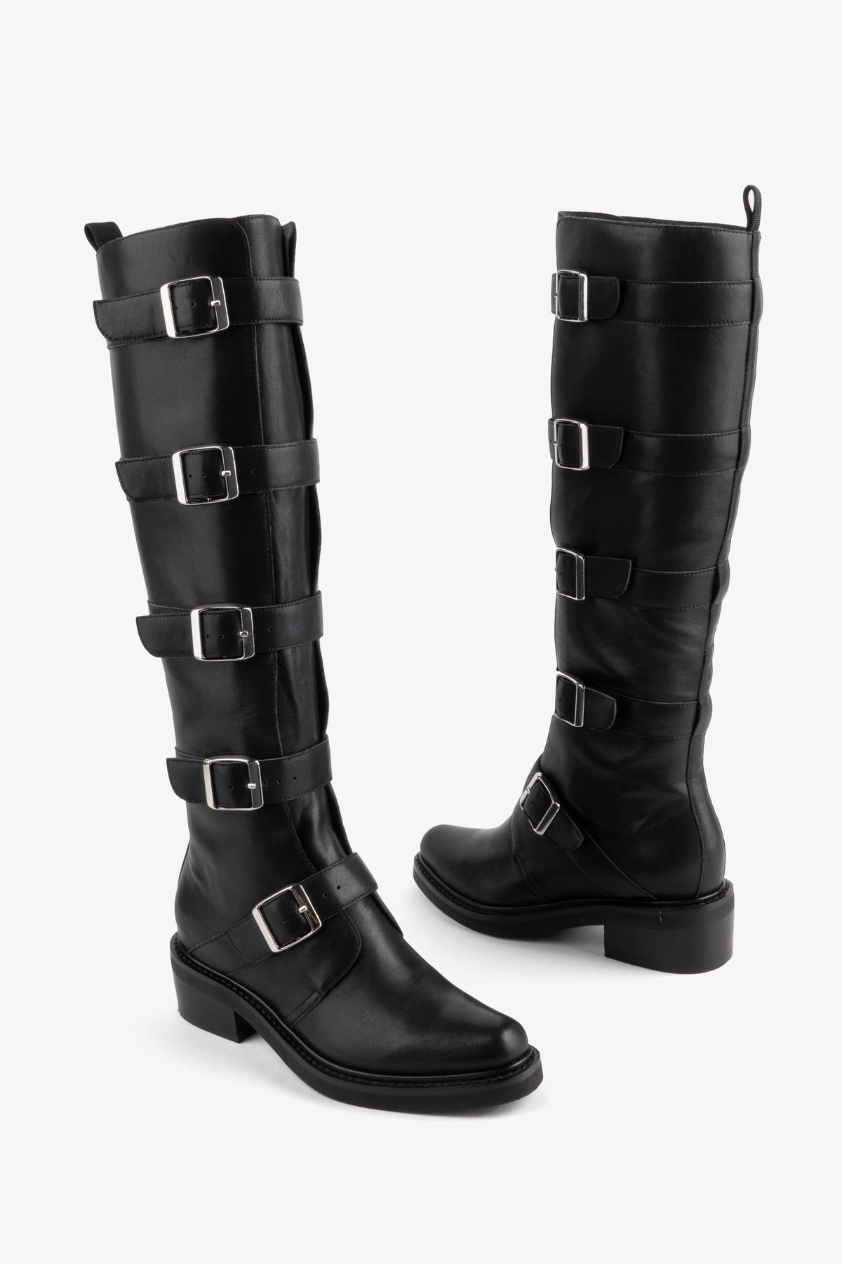 Intentionally Blank - Pile Up Knee High Biker Boot -