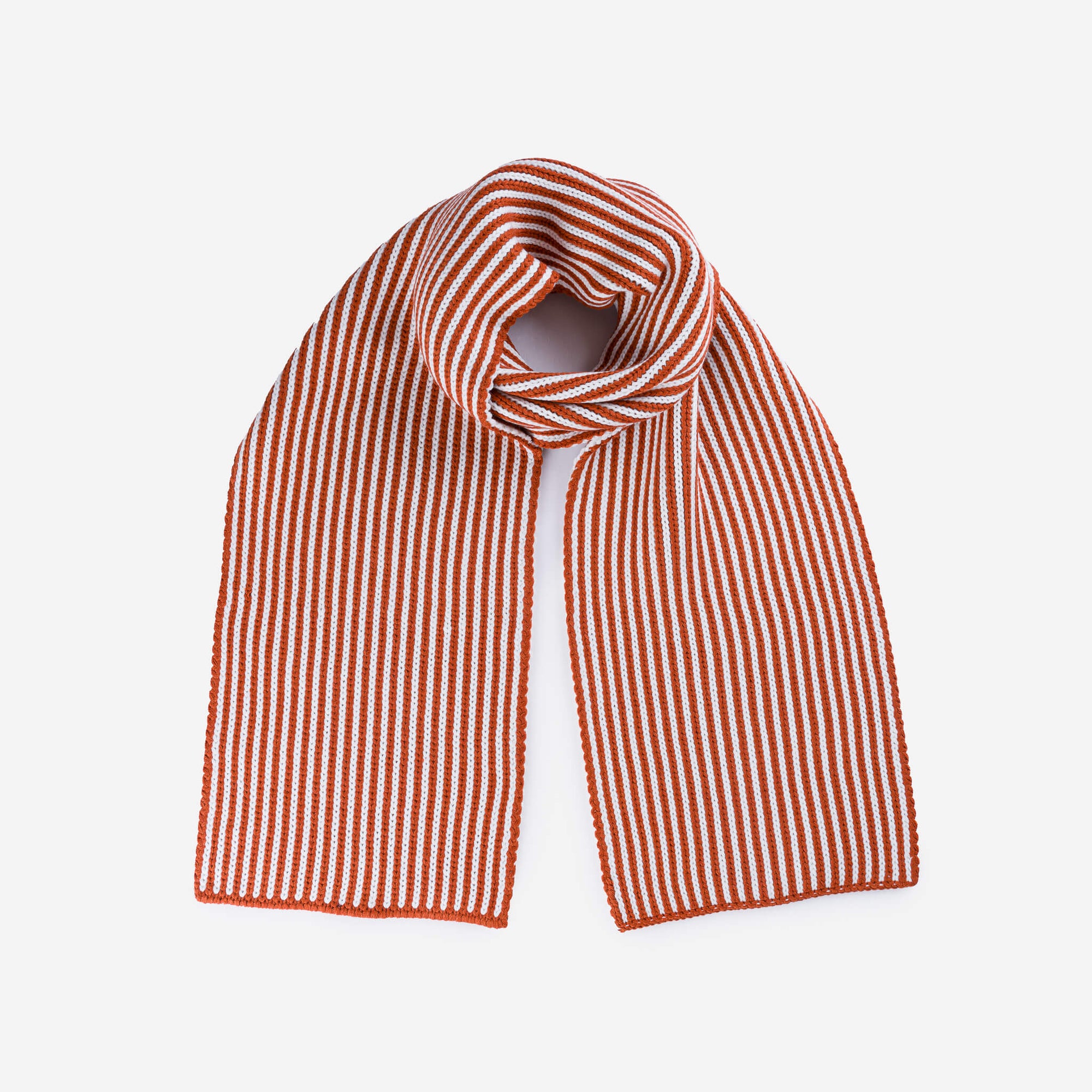 Verloop - Pinstripe Big Scarf - Rust White