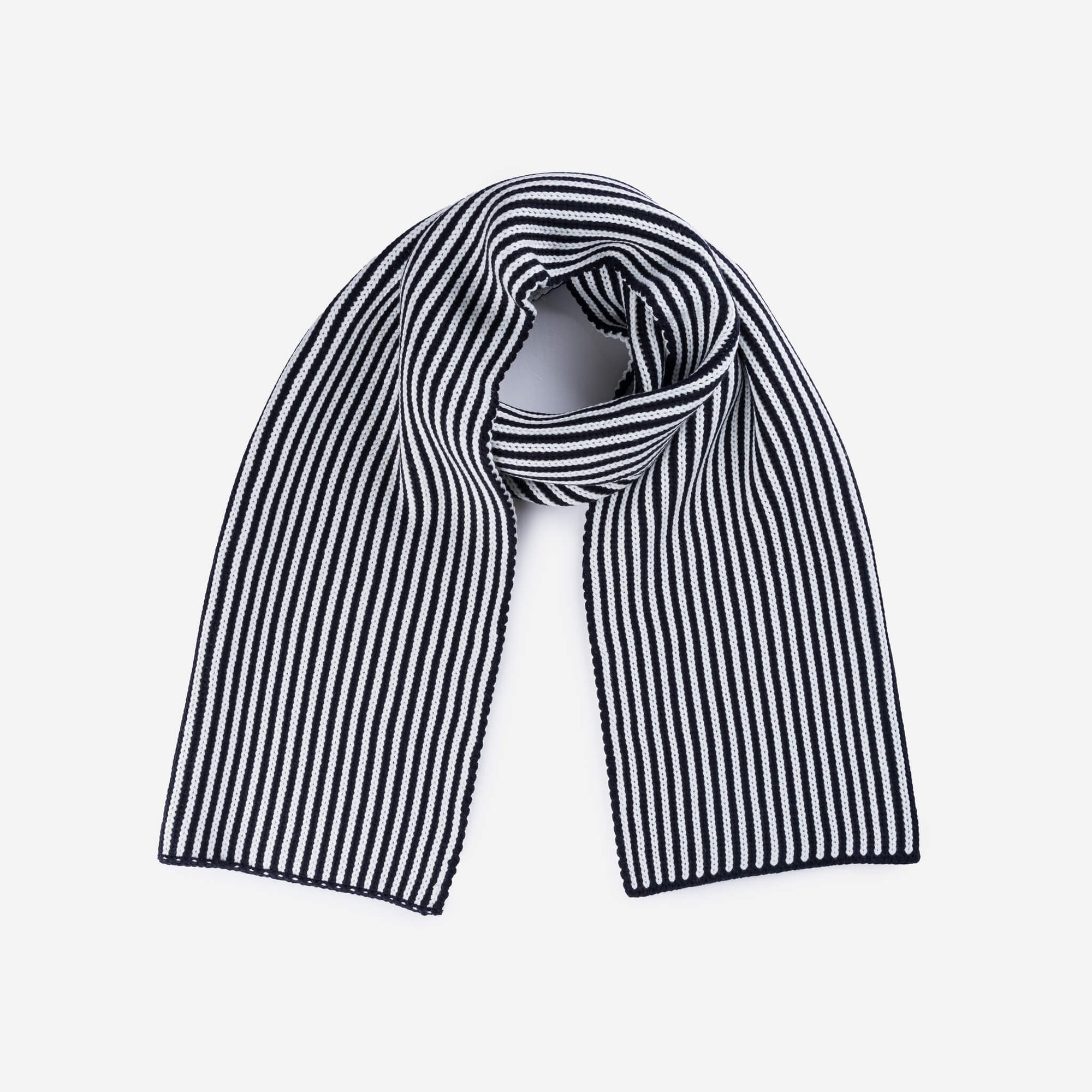 Verloop - Pinstripe Big Scarf - Black White
