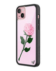 Wildflower iPhone case 15 Plus Pink Rose Flowers Cute