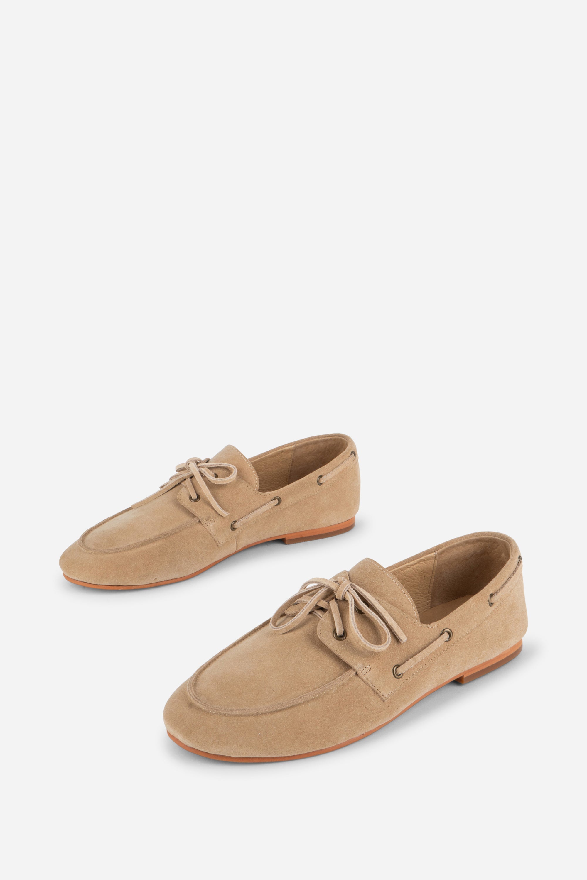 Intentionally Blank - Pixie Boat Shoe Flat - TAUPE SUEDE