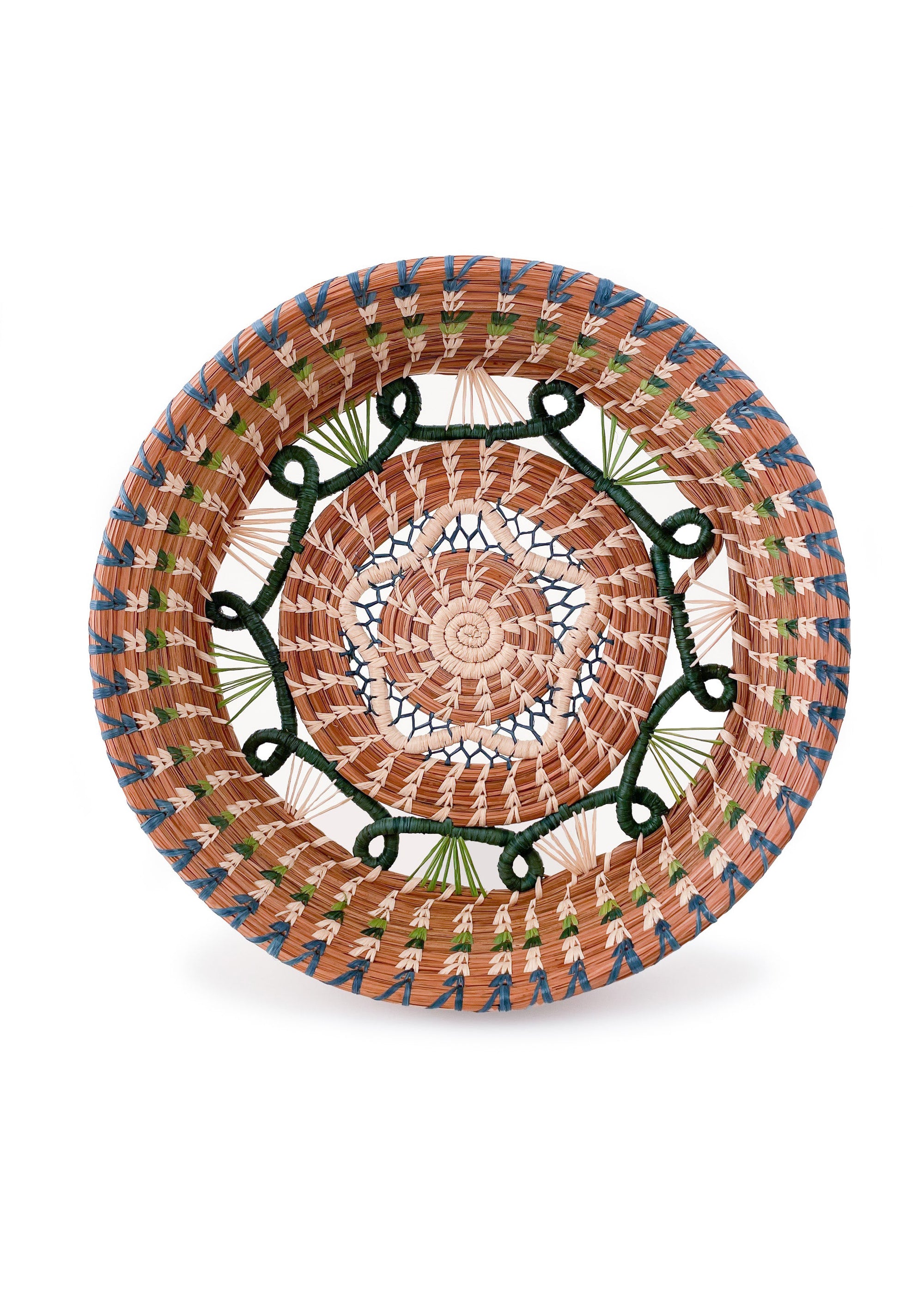 Mayan Hands - Cristina Basket in Green -