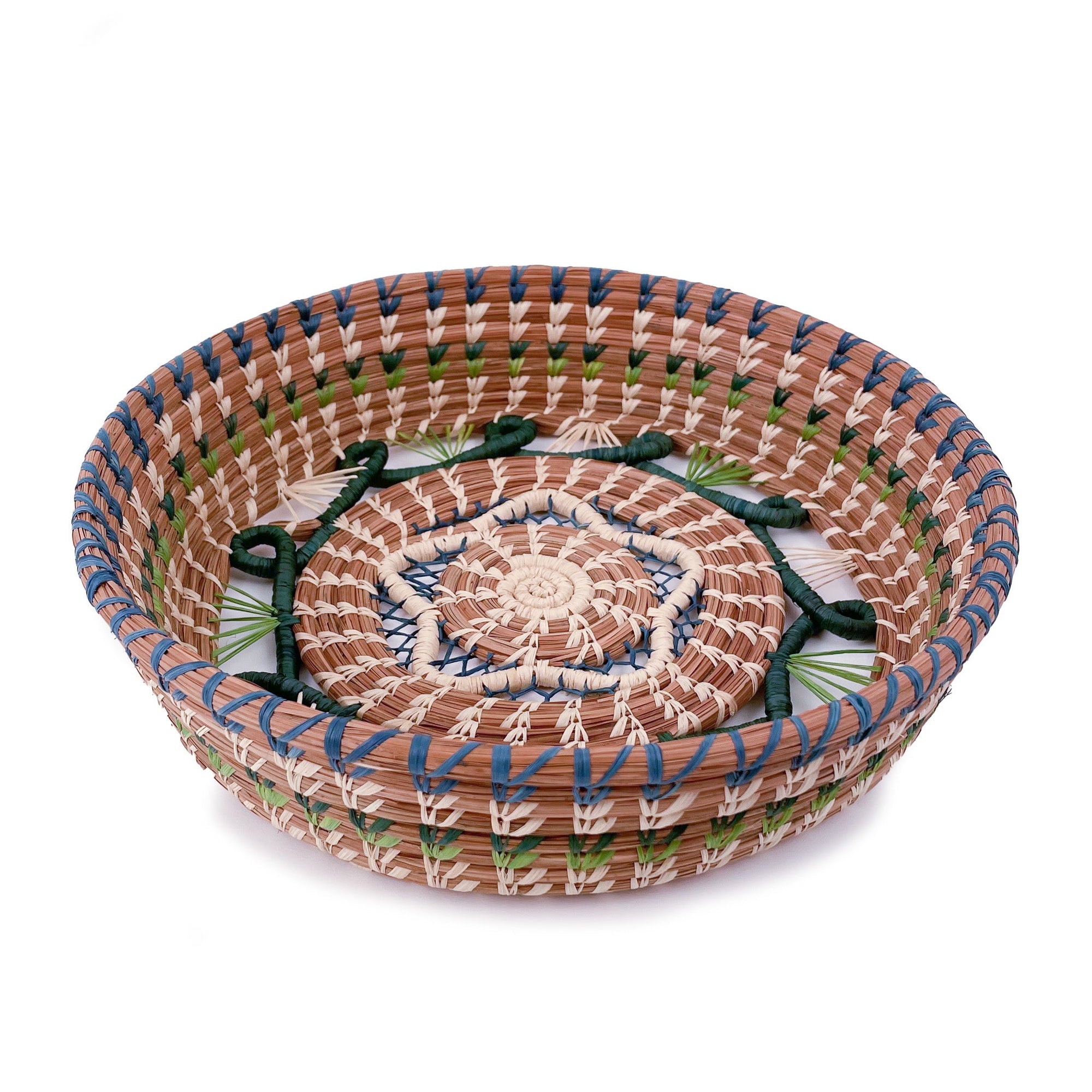 Mayan Hands - Cristina Basket in Green -