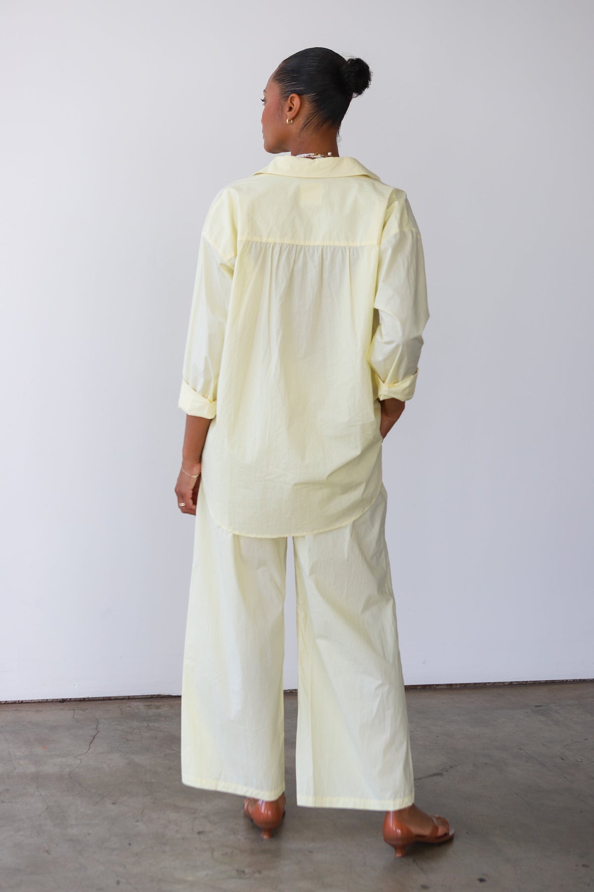 Be Idle - The Poplin Boxer Pant - Butter -