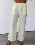The Poplin Boxer Pant - Butter