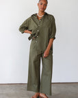 The Poplin Boxer Pant - Olive
