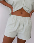 The Pinstripe Boxer Short - Green