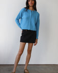 Callahan Knitwear - Poppy Cardigan - Capri Blue -