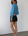 Callahan Knitwear - Poppy Cardigan - Capri Blue -