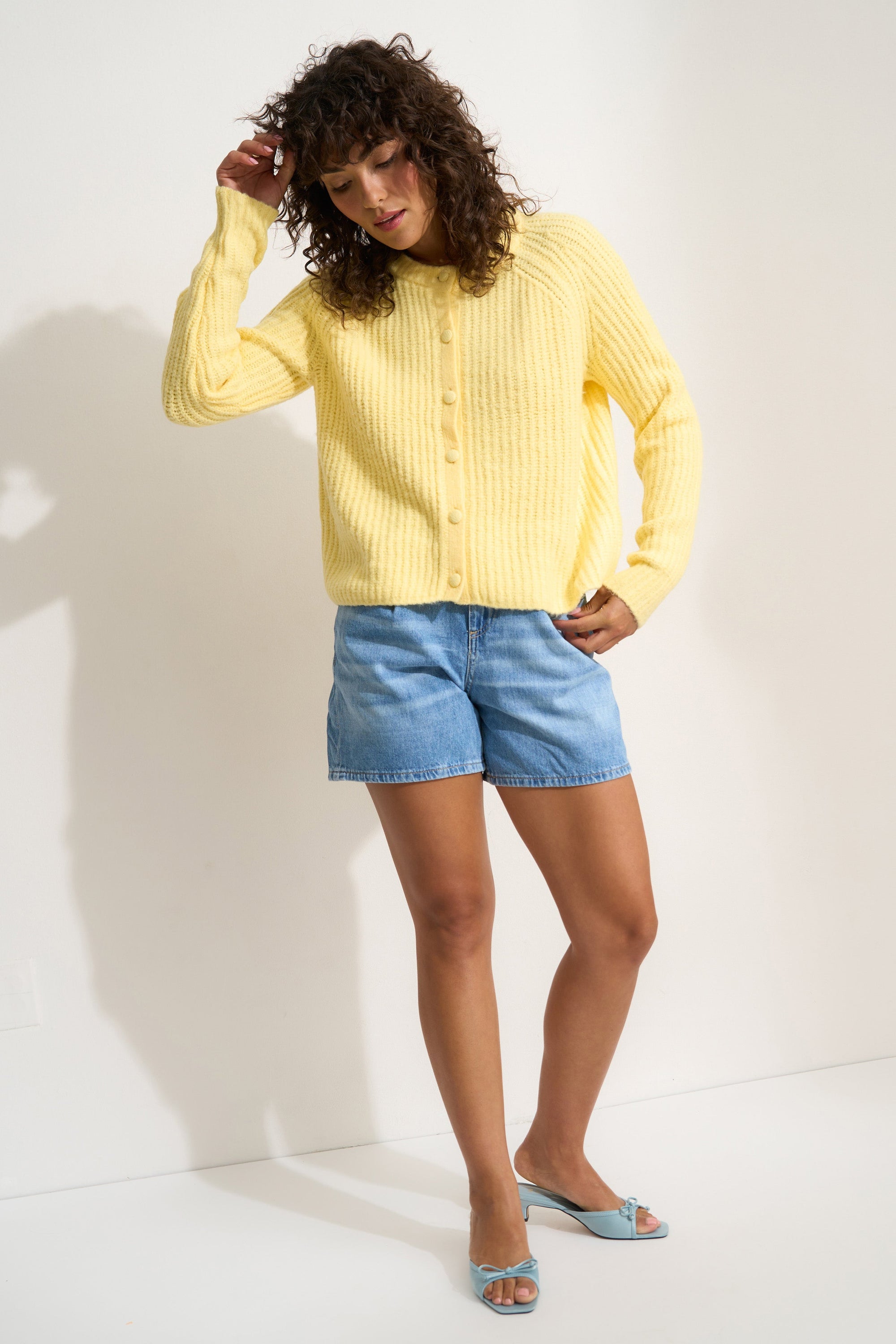 Callahan Knitwear - Poppy Cardigan - Lemonade -