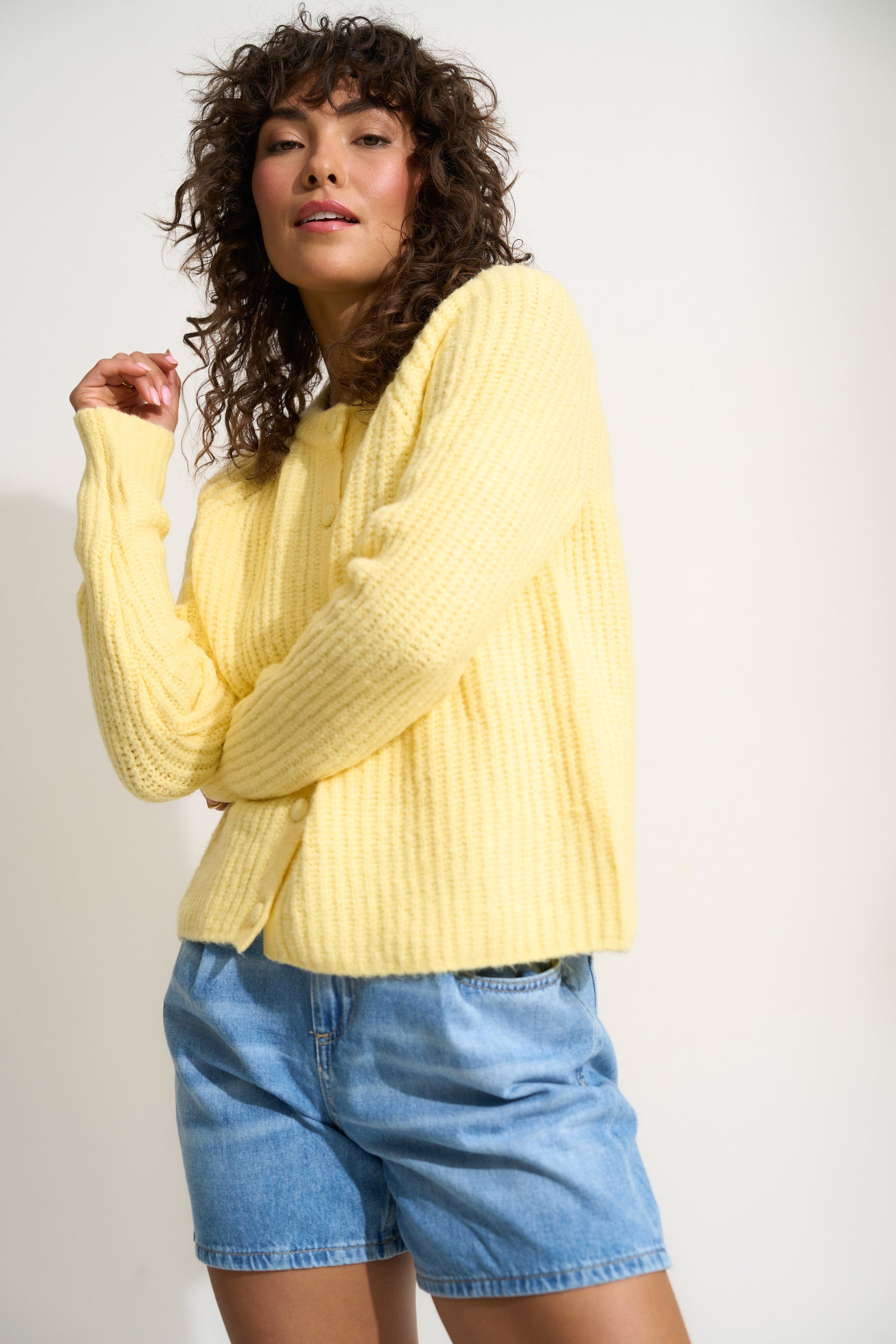 Callahan Knitwear - Poppy Cardigan - Lemonade -