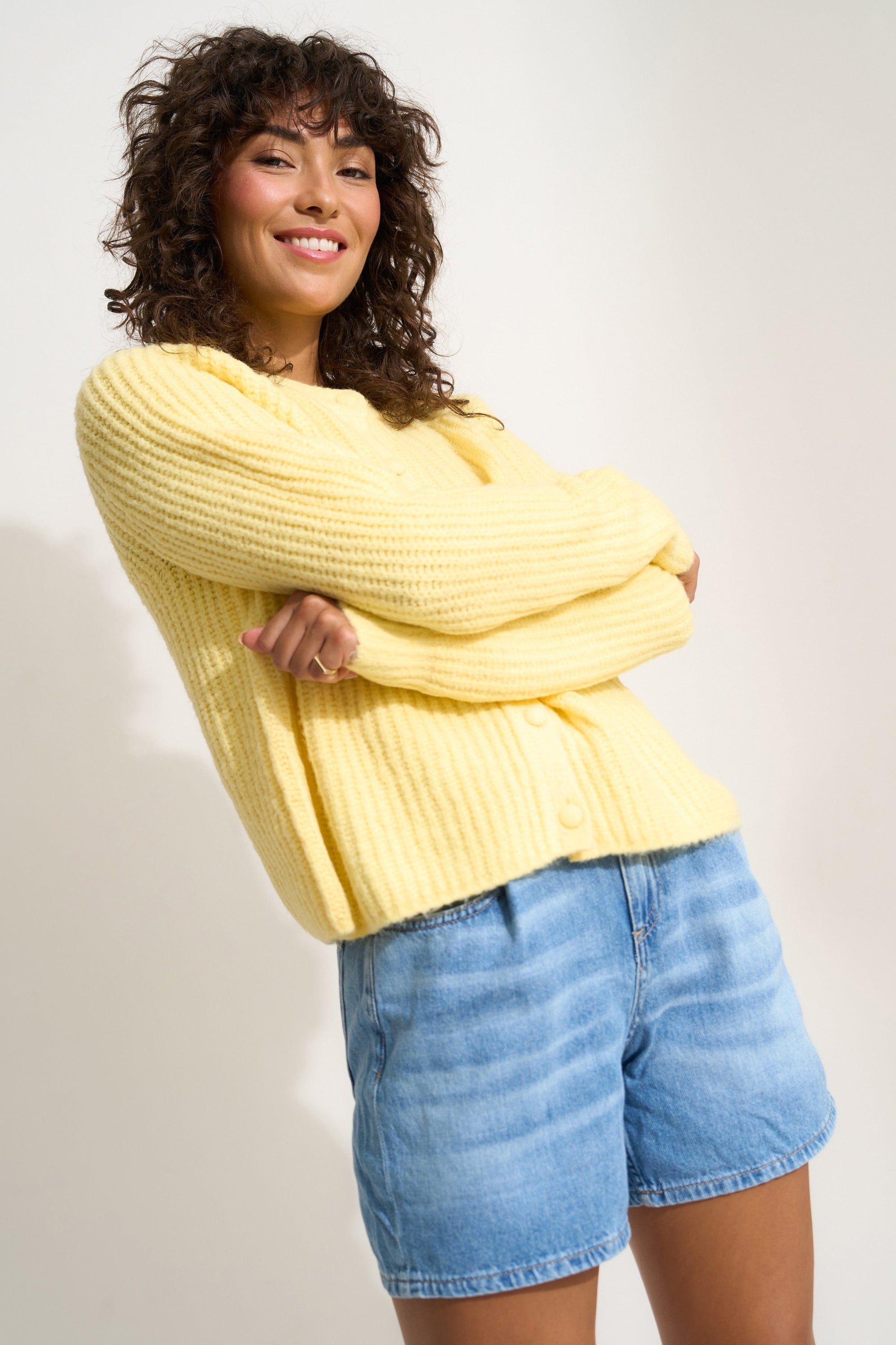 Callahan Knitwear - Poppy Cardigan - Lemonade -