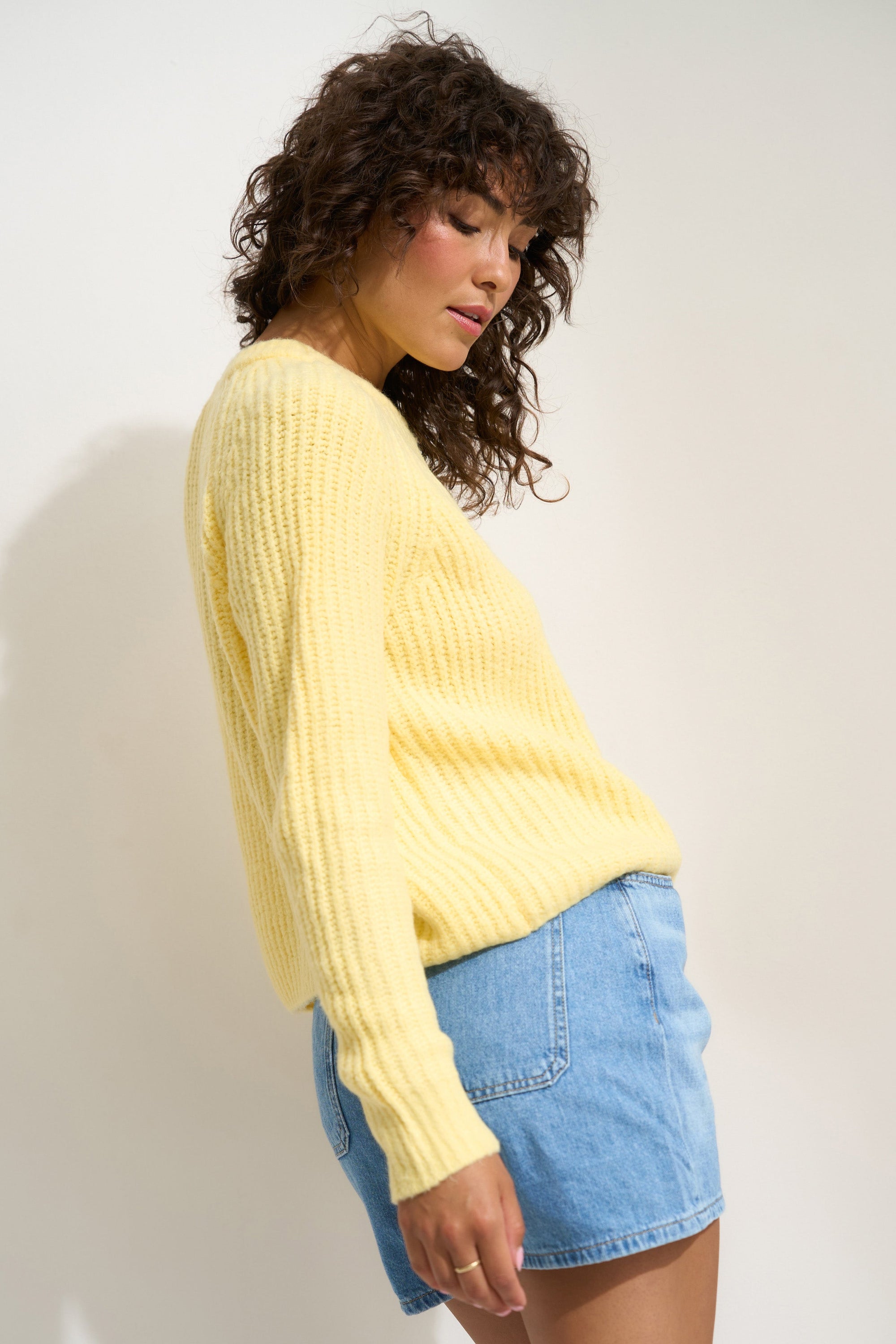 Callahan Knitwear - Poppy Cardigan - Lemonade -