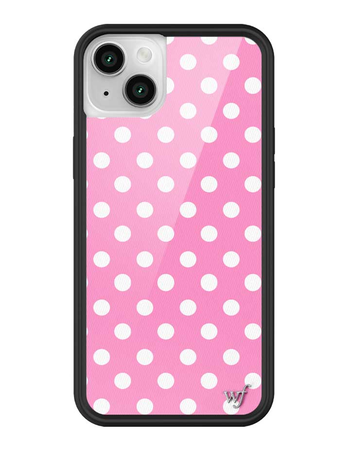Wildflower iPhone case 13 Pink Polka Dots Cute Classic