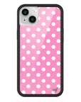 Wildflower iPhone case 13 Pink Polka Dots Cute Classic
