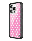 Wildflower iPhone case 14 Pro Pink Polka Dots Cute Classic