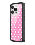 Wildflower iPhone case 15 Pro Pink Polka Dots Cute Classic